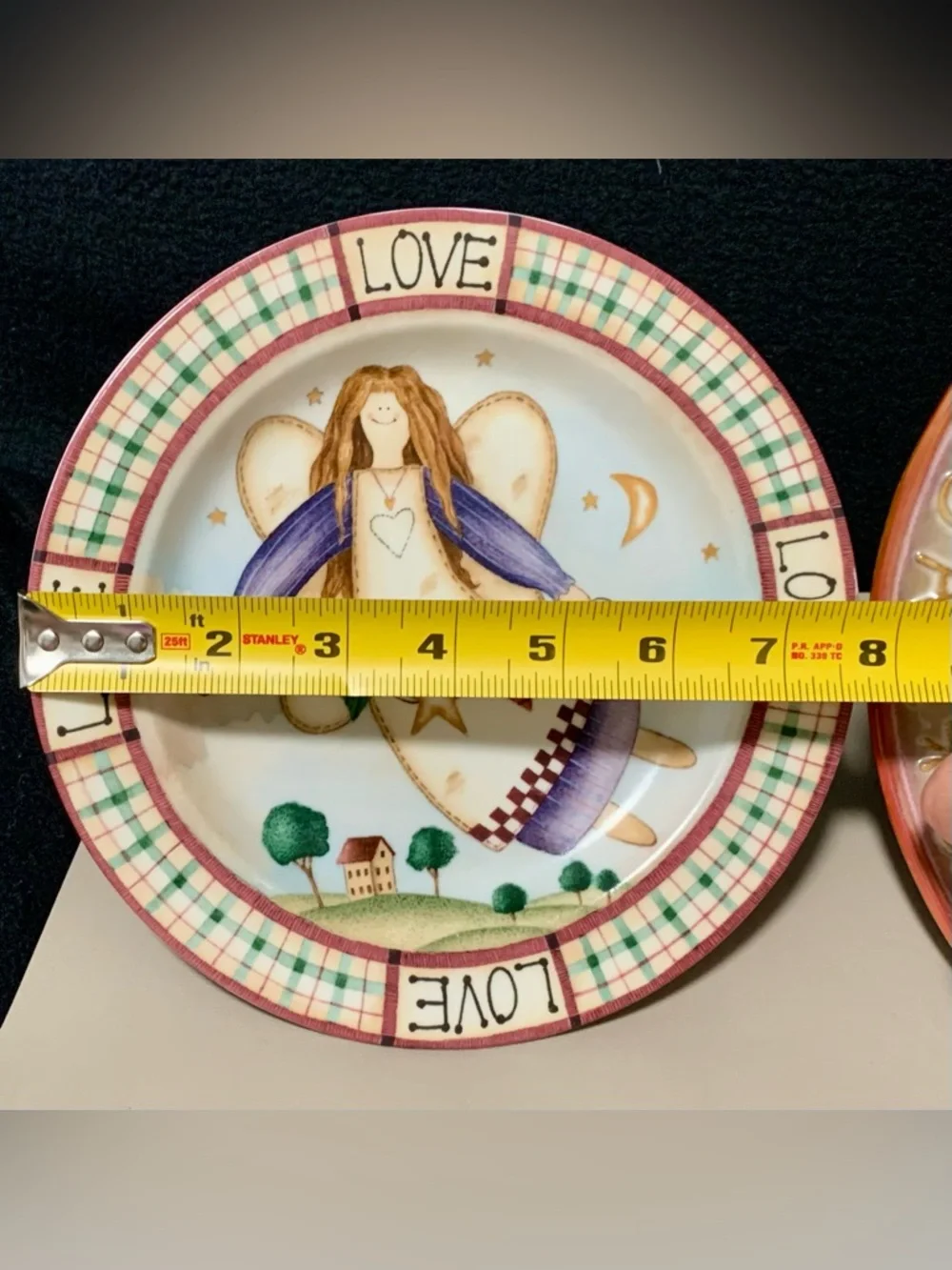 🔍Debbie Mumm “Gathering of Angels” Plate + Vintage Gift Magic Snowman Platter